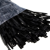 Easy Release Cable Ties 4.8mm x 220mm Releasable Reusable Black [100 Pack]