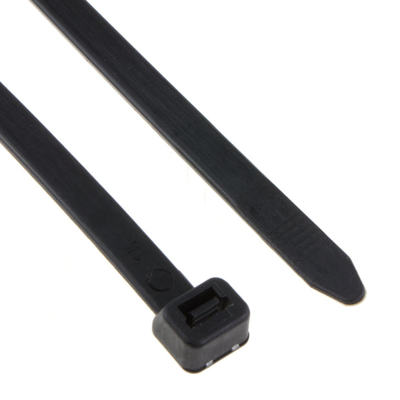enTie Black Cable Ties 7.2mm x 500mm Nylon 66 UL Approved [100 Pack]